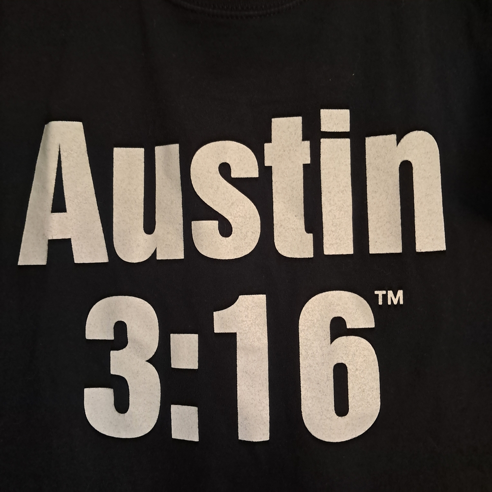 WWE Black Austin 3:16 T-Shirt - Picture 5 of 6